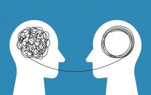 A graphic of a tangled mind becoming untangled, representing the support IFS therapy in Phoenix, AZ can offer. Learn more about internal family systems therapy in Arcadia, AZ by contacting a therapist in Arcadia, AZ.